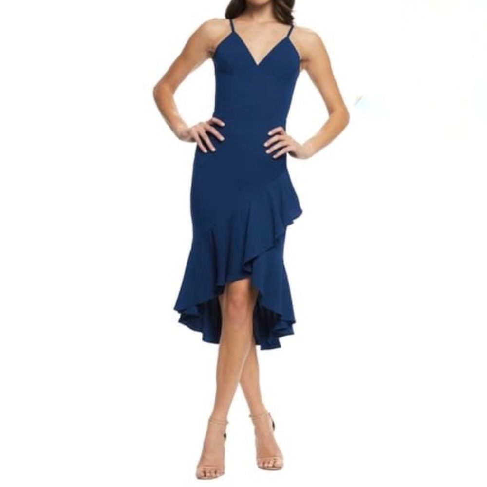 Dress The Population Party Dress Blue Wendy Cocktail XXS